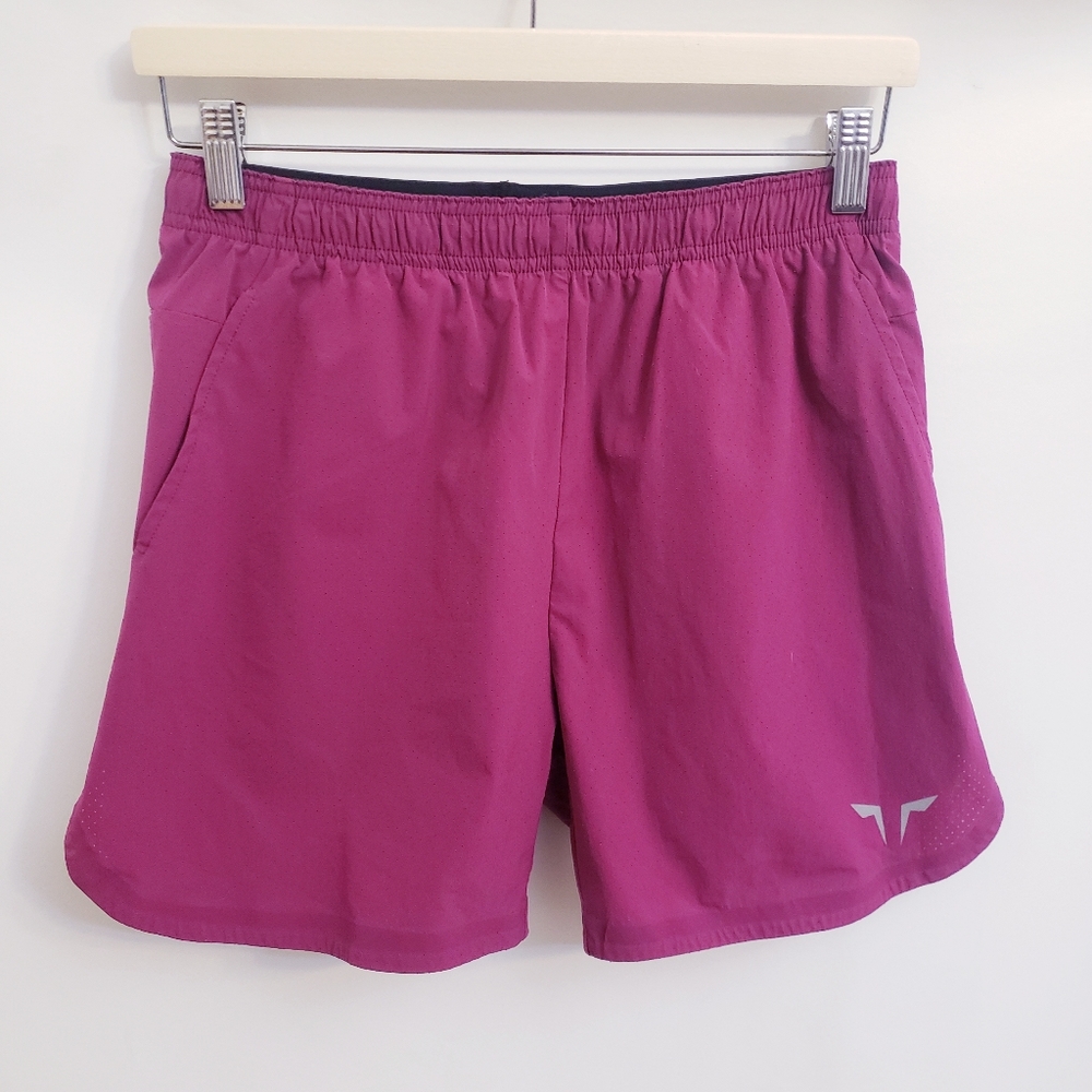 Squat Wolf Pink Athletic Shorts w/ Pockets, Size S